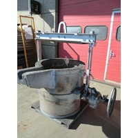 Pouring ladle ACETARC, with transport foot, ± 1600 kg